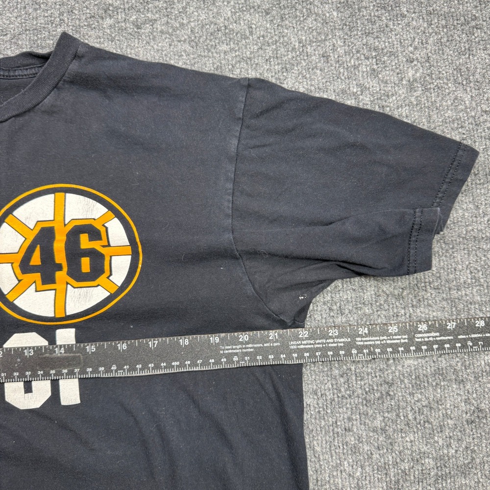 Boston Bruins Anvil T Shirt Men XL Black Graphic NHL That Shit Kredjci David 46 - Picture 9 of 10